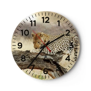 Ceas de perete - Ceas pe sticlă - Mă duc pe drumul meu - 30x30 cm