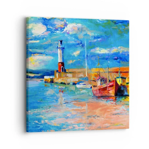 Tablou pe pânză - După-amiază în golful de curcubeu - 30x30 cm