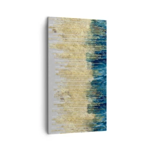 Tablou pe pânză - Granița aurită - 45x80 cm