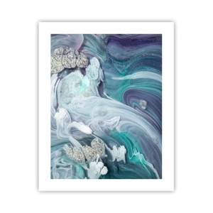 Poster - Râuri de albastru - 40x50 cm