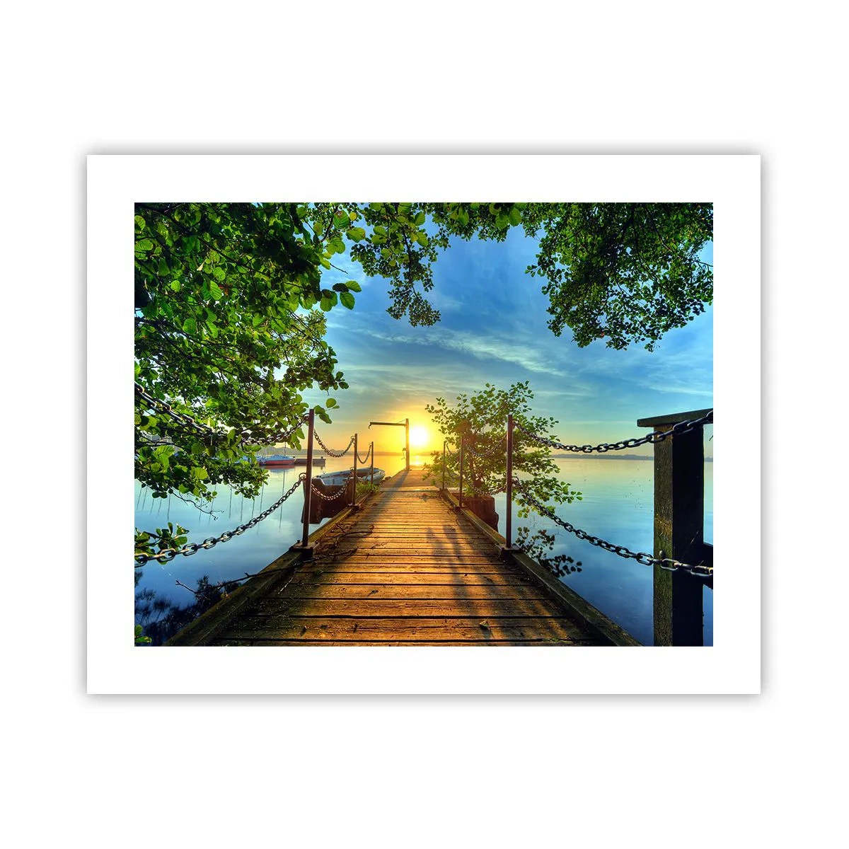 Poster - Apusul la malul apei - 50x40 cm