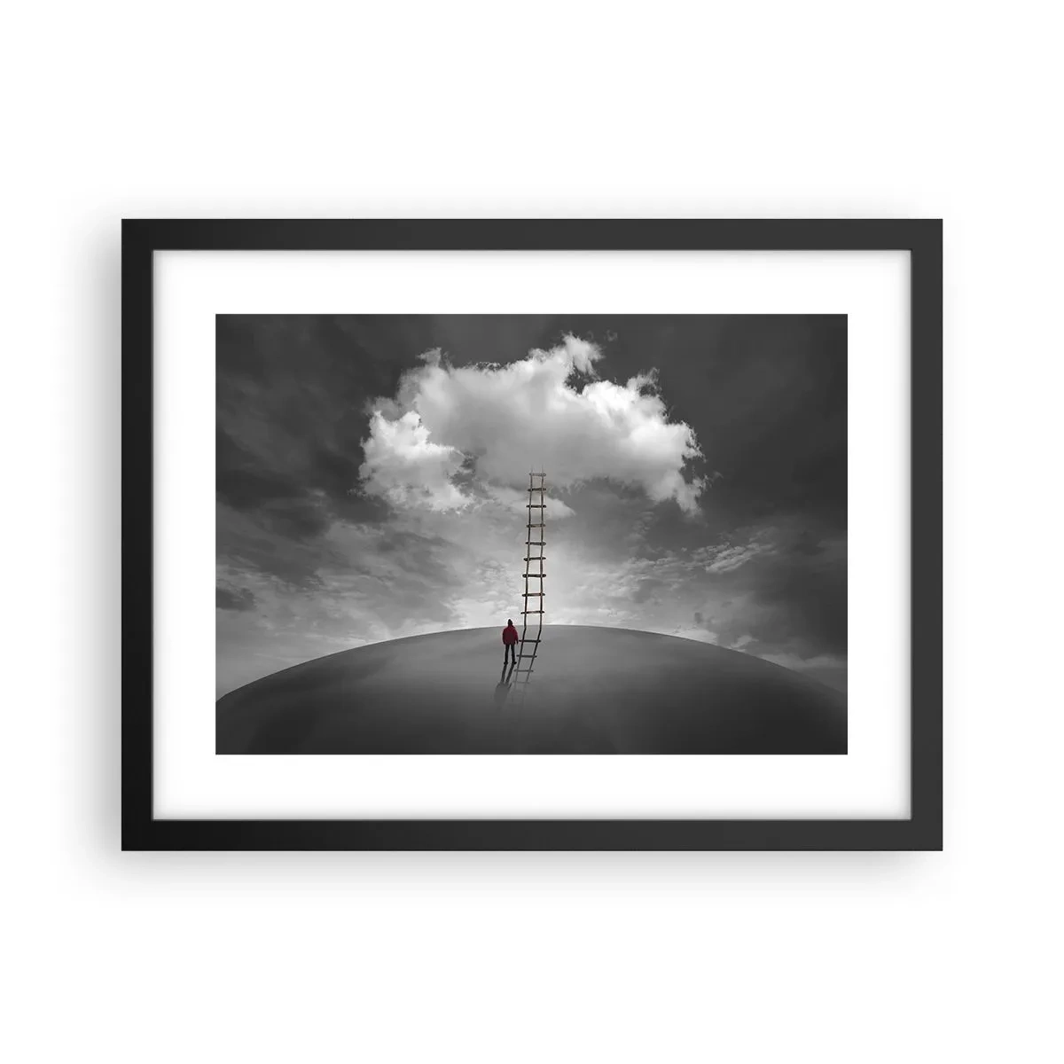 Poster în ramă neagră - Orice este posibil - 40x30 cm