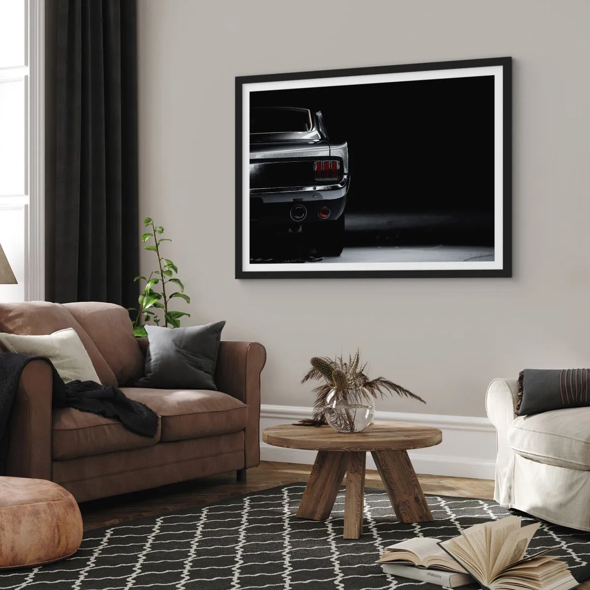 Poster în ramă neagră - Farmecul clasicului - 91x61 cm