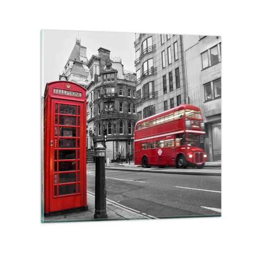 Tablou pe sticlă - Cea mai roșie din Europa - 30x30 cm