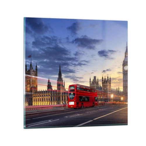 Tablou pe sticlă - Semne distinctive - 70x70 cm