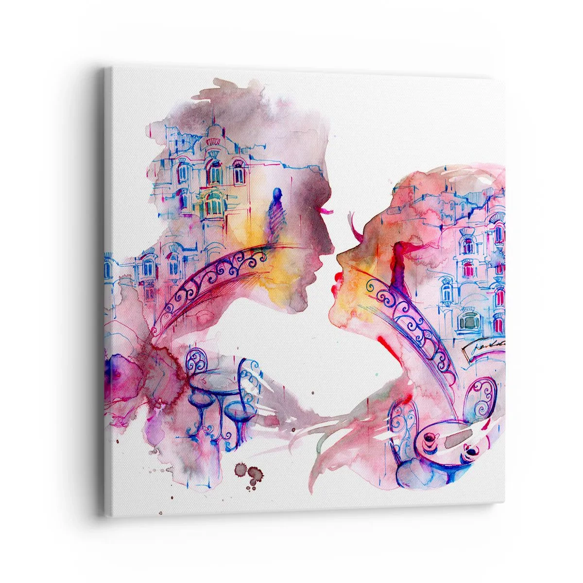 Tablou pe pânză - Podul secret al suspinelor - 40x40 cm