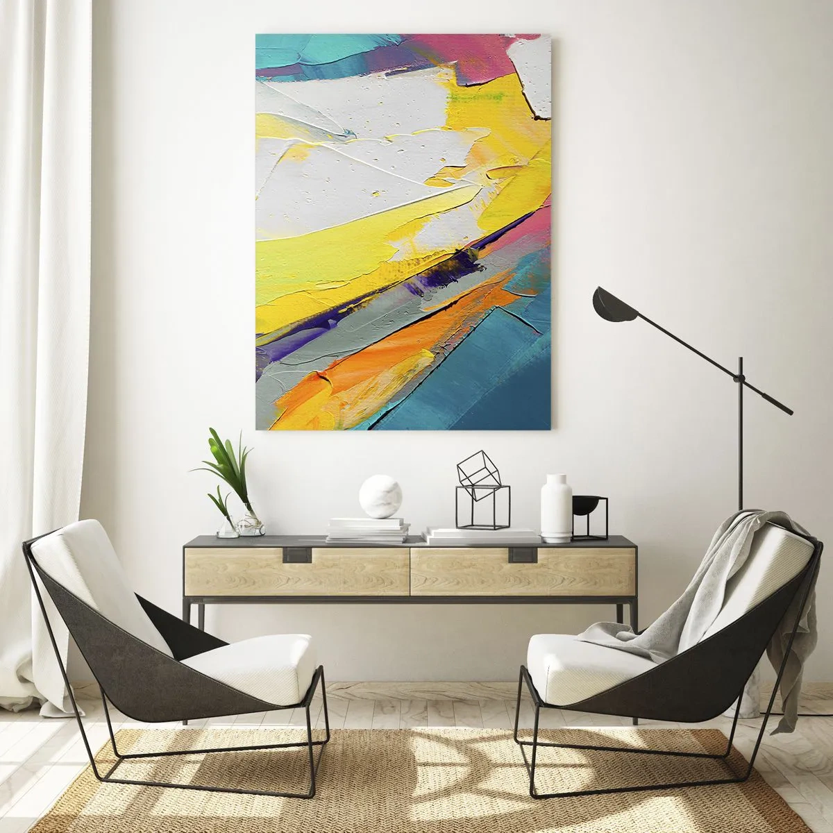 Tablou pe sticlă - Anatomia luminii - 50x70 cm