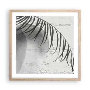 Poster în ramă de stejar deschis - Exotismul subtil al naturii - 50x50 cm