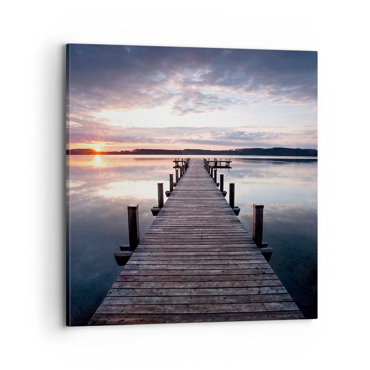 Tablou pe pânză - Granița tăcută dintre zi și noapte - 70x70 cm