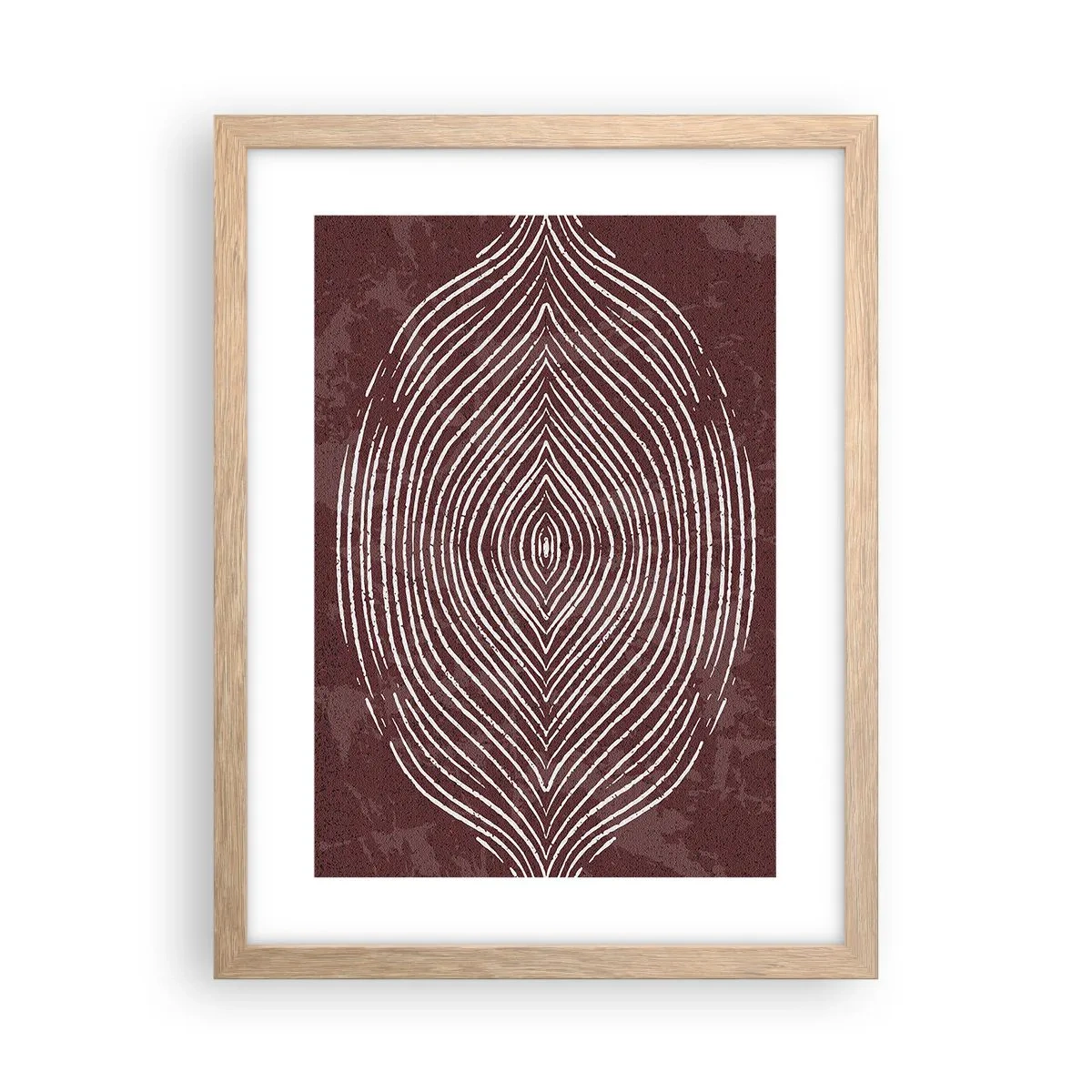 Poster în ramă de stejar deschis - Spațiul vorbește - 30x40 cm