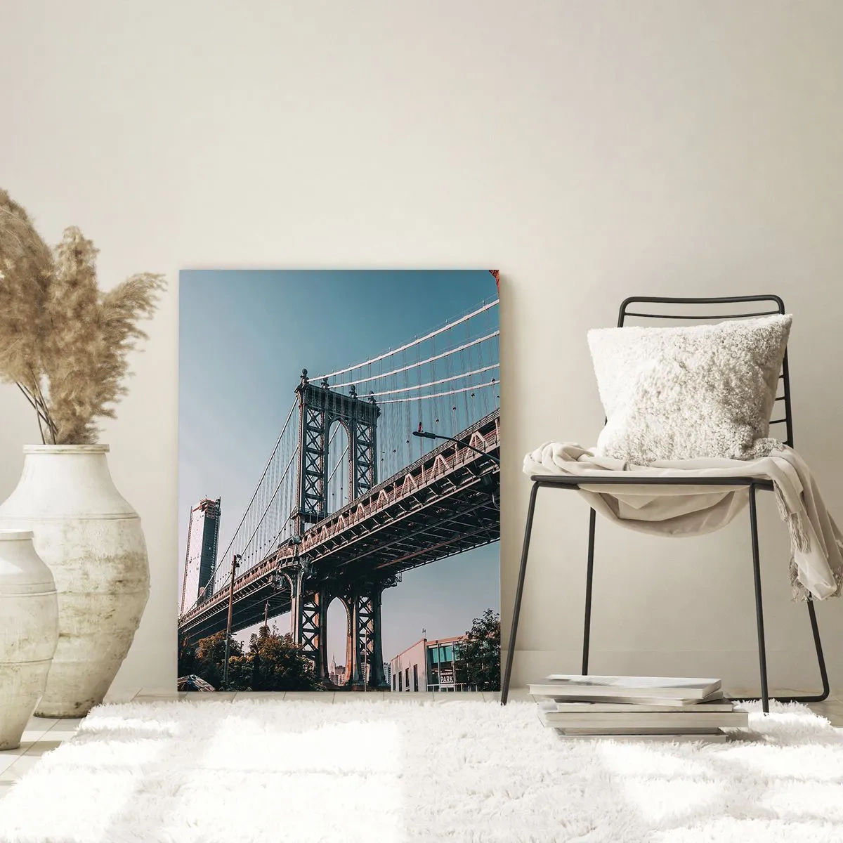 Tablou pe sticlă - În valurile orașului - 80x120 cm