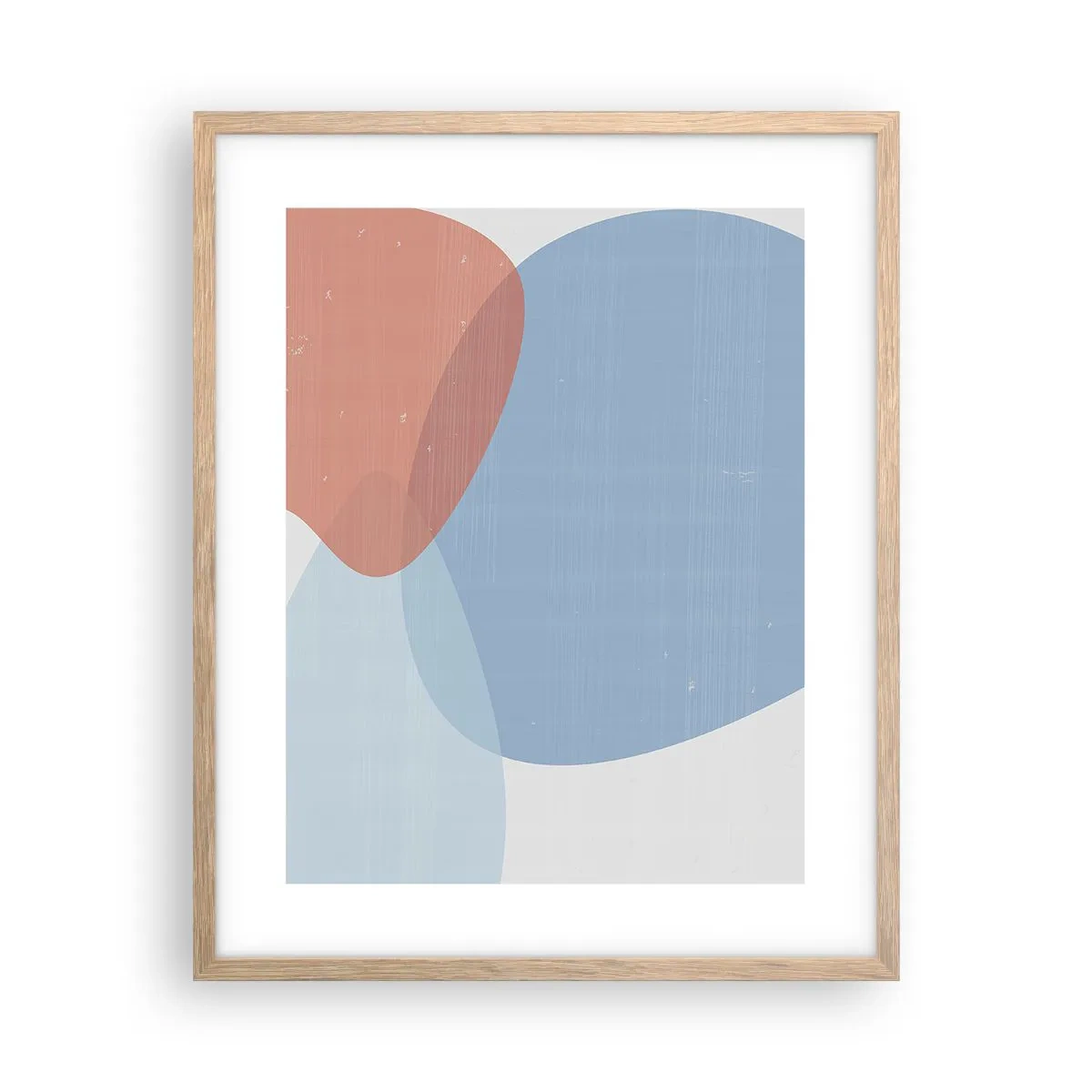 Poster în ramă de stejar deschis - Relații pastelate - 40x50 cm