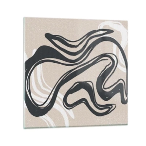 Tablou pe sticlă - Expresie multiplicată - 30x30 cm