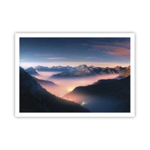 Poster - Lumină în văi - 100x70 cm