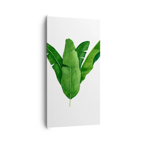 Tablou pe pânză - Simetrie verde - 65x120 cm