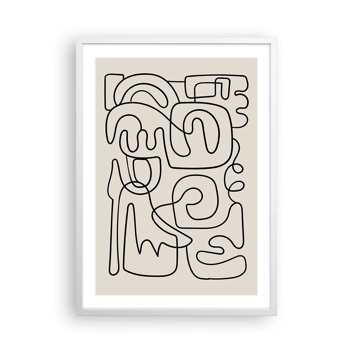 Poster în ramă albă - Pe traseu - 50x70 cm