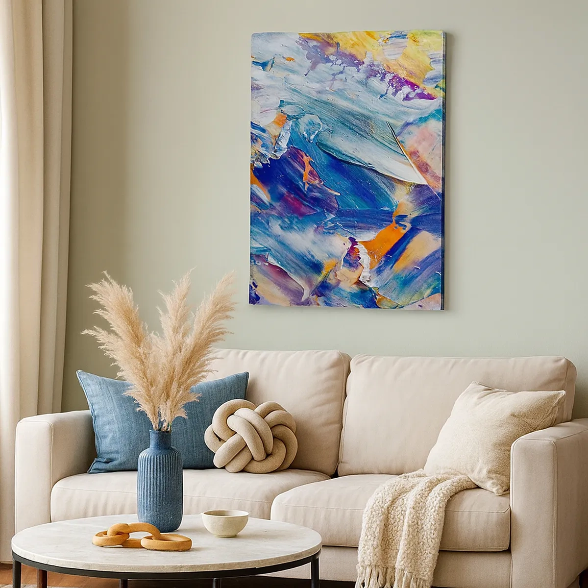 Tablou pe pânză - Confuzie de culori - 50x70 cm