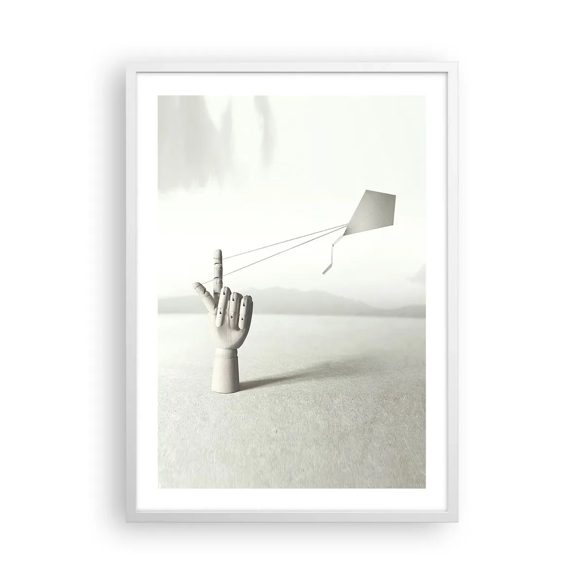 Poster în ramă albă - Încercare de forță - 50x70 cm