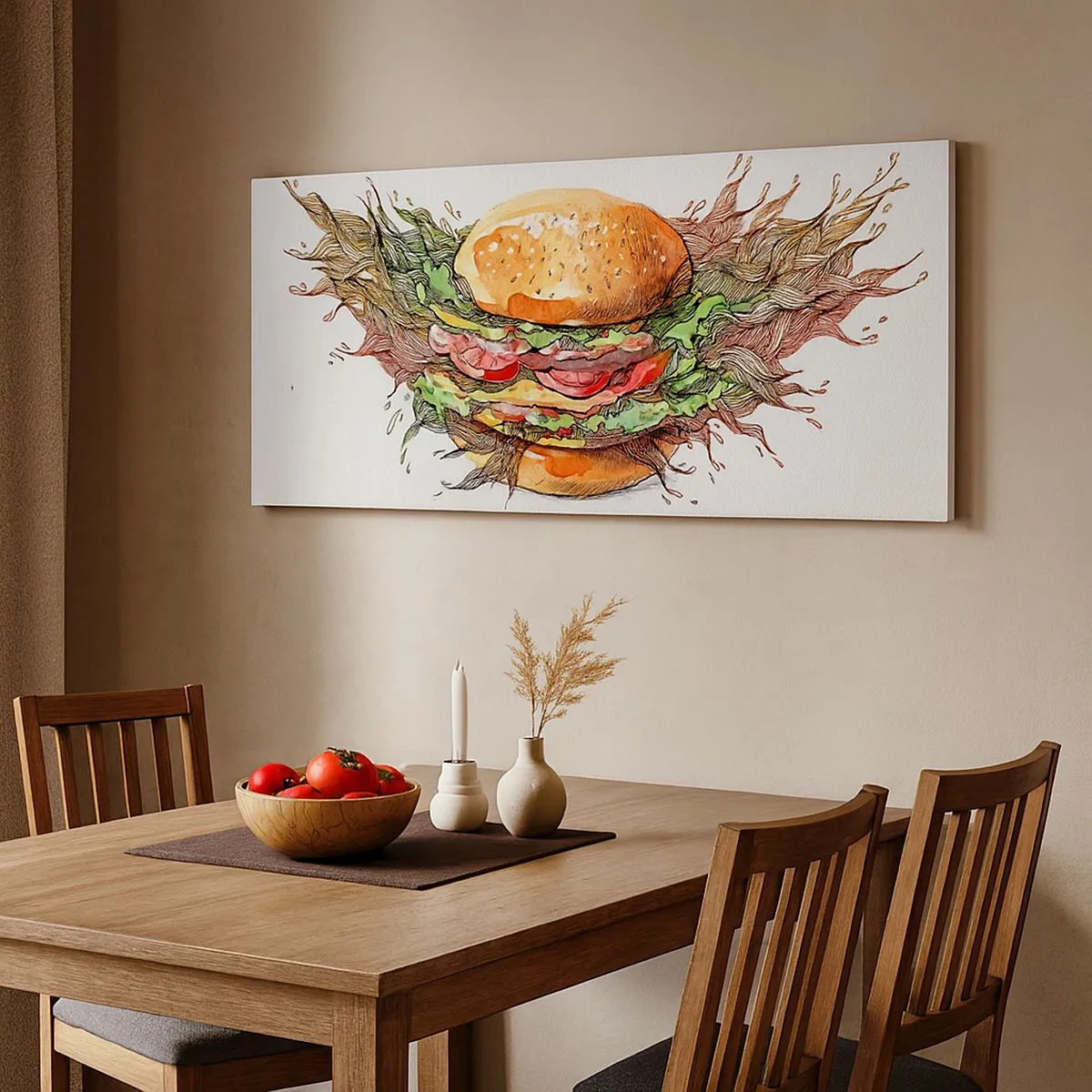 Tablou pe pânză - Tentație fierbinte - 100x40 cm