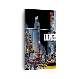 Tablou pe pânză - O noapte mare și comică - 45x80 cm