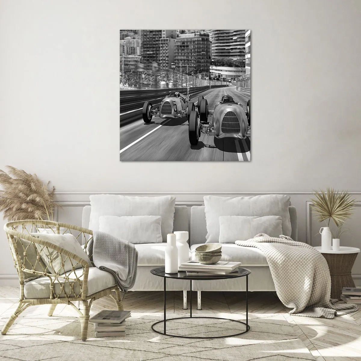 Tablou pe sticlă - A fost odată ca niciodată în Monte Carlo - 40x40 cm