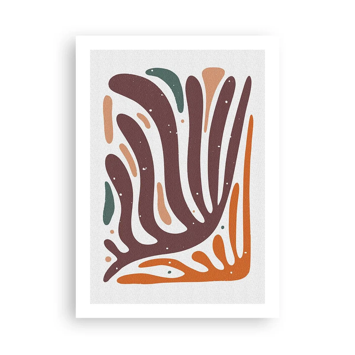 Poster - Compoziție organică radială - 50x70 cm