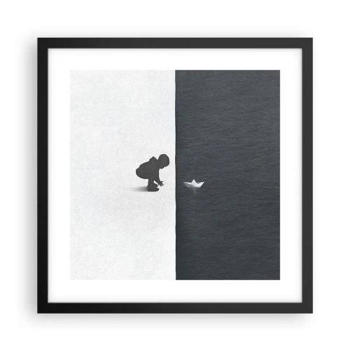 Poster în ramă neagră - Marea expediție - 40x40 cm