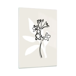 Tablou pe sticlă - Schiță pentru ierbar - 50x70 cm