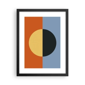 Poster în ramă neagră - O compoziție de căldură și răcoare - 30x40 cm