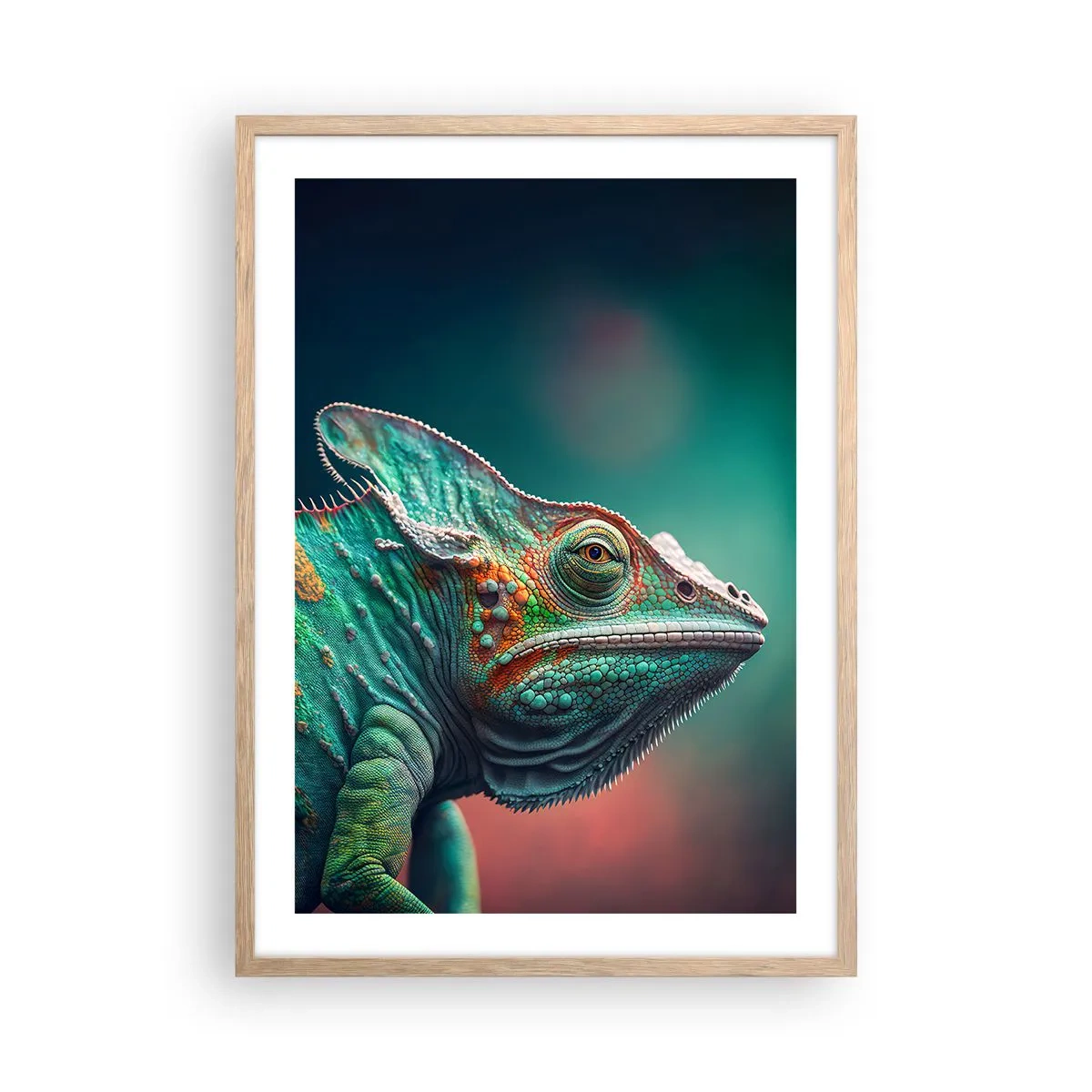 Poster în ramă de stejar deschis - Mă poți vedea? Nu e bine... - 50x70 cm