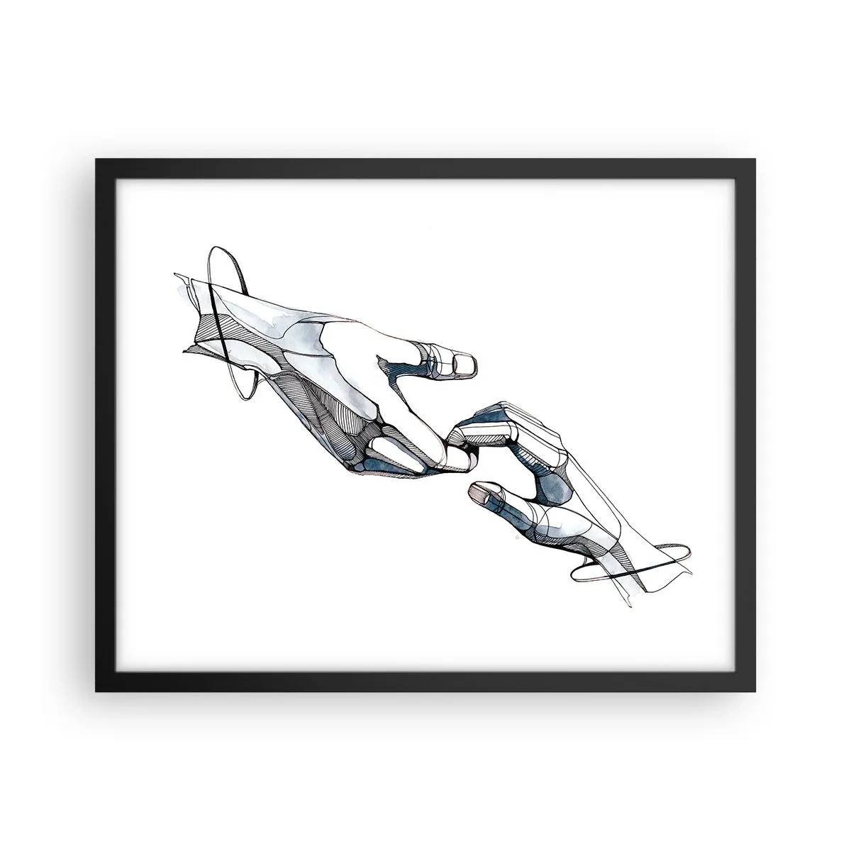 Poster în ramă neagră - Gest frumos - 50x40 cm