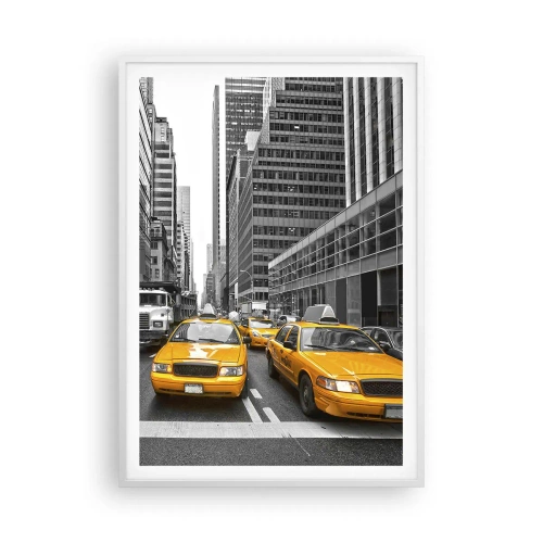 Poster în ramă albă - Noi suntem cei care colorăm orașul - 70x100 cm