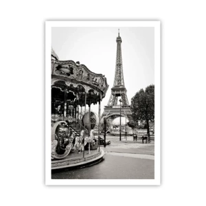 Poster - Distracții retro pariziene - 70x100 cm