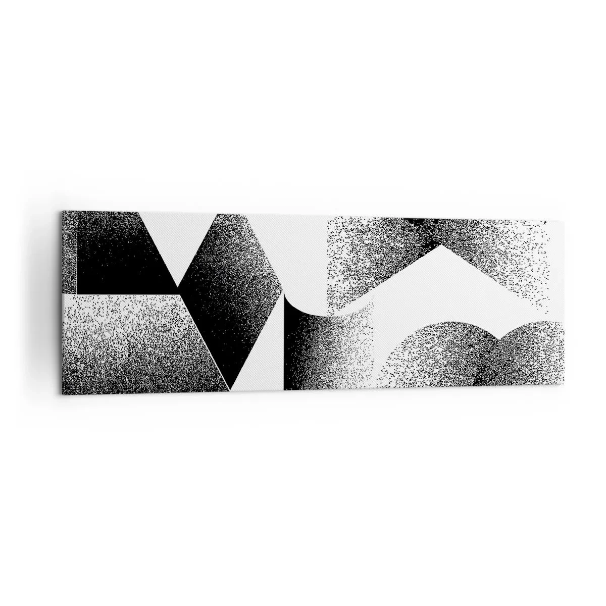 Tablou pe pânză - Unghiuri și ovale - 160x50 cm