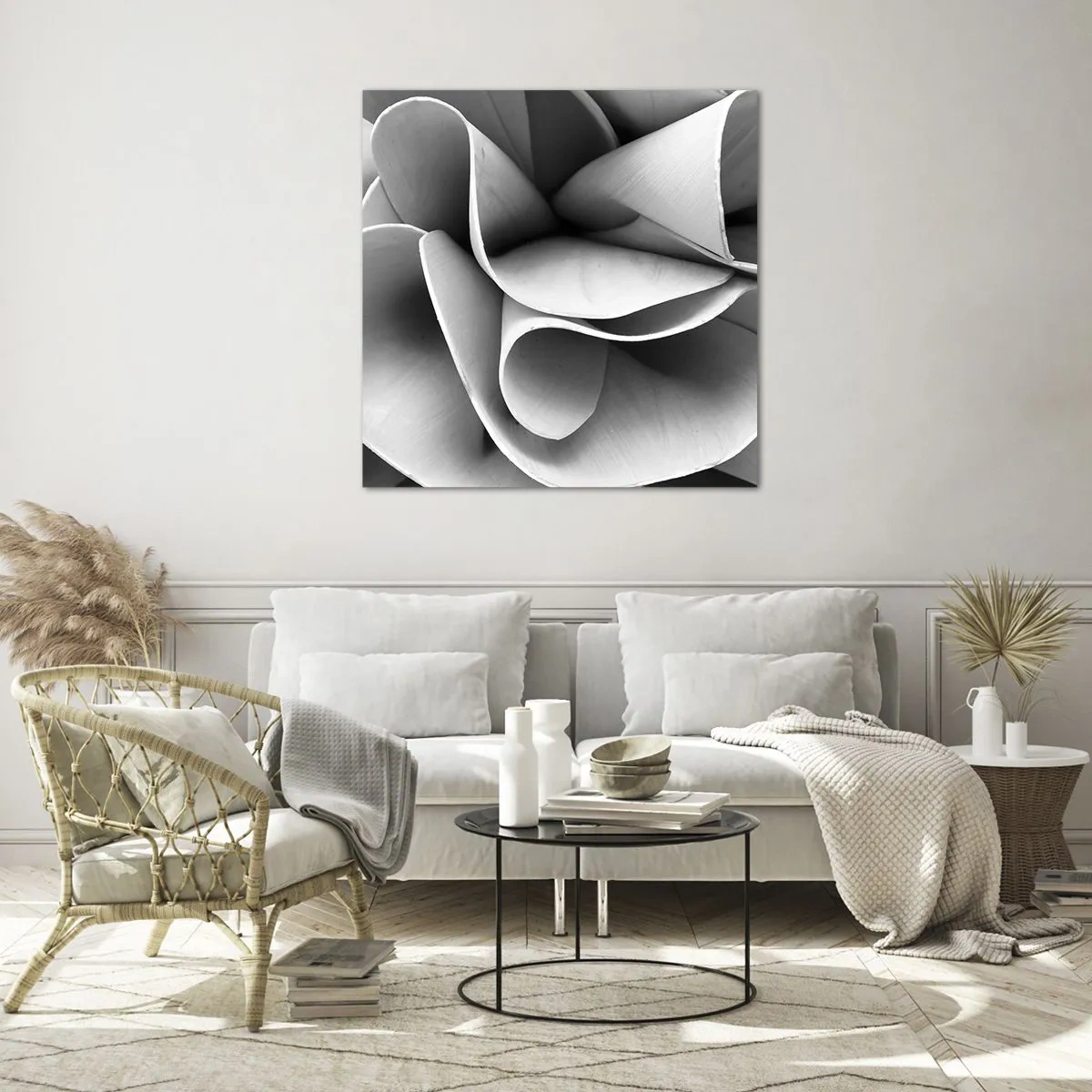 Tablou pe sticlă - Se întâmplă în spațiu - 50x50 cm