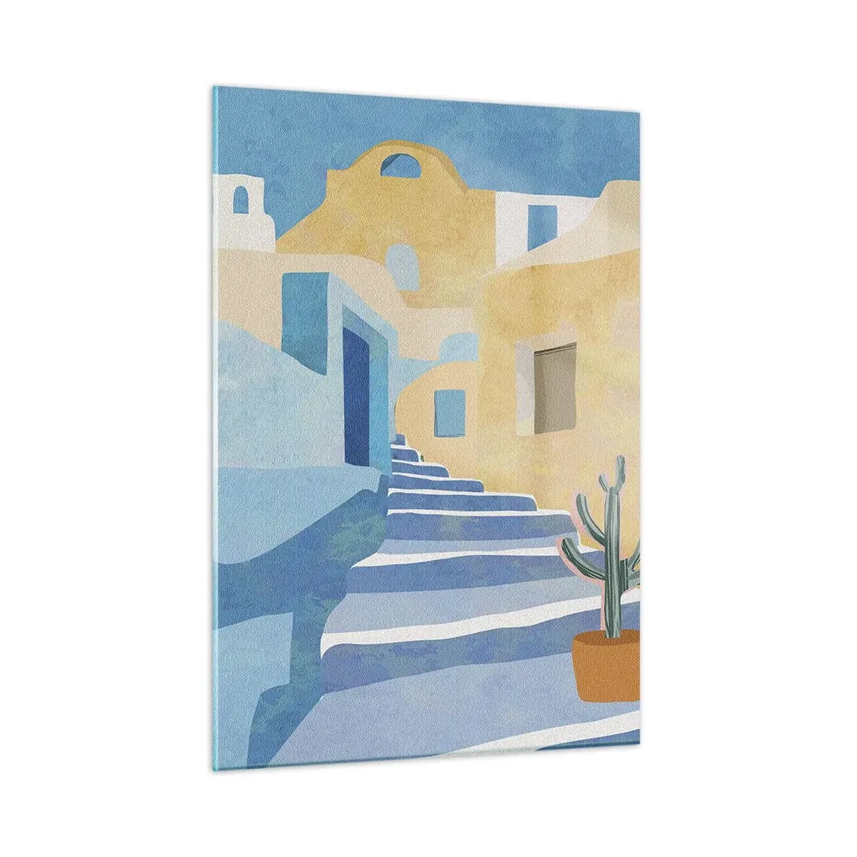Tablou pe sticlă - O zi într-un oraș arab - 50x70 cm