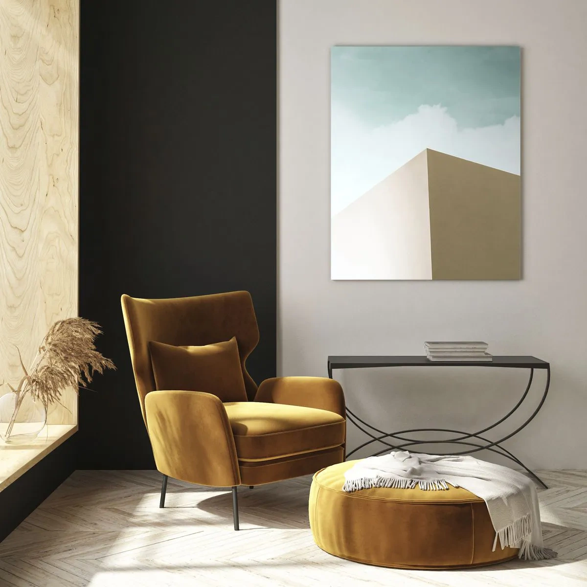 Tablou pe sticlă - Geometria unei veri însorite - 50x70 cm