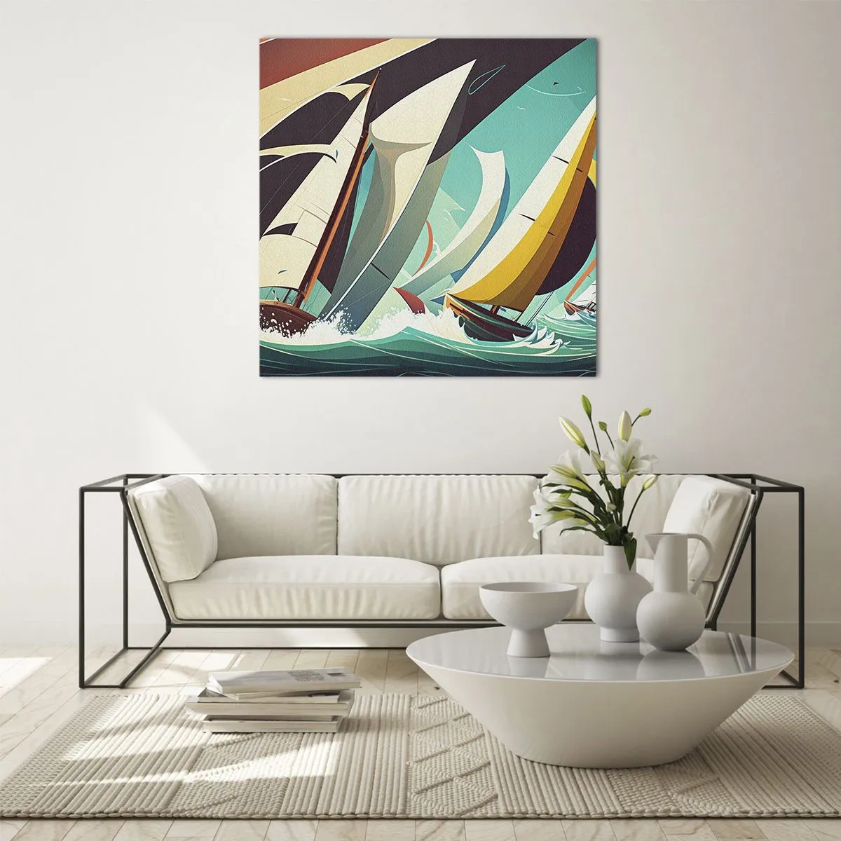 Tablou pe sticlă - Voinici și învingători - 40x40 cm