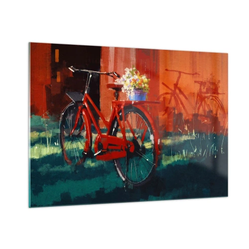 Tablou pe sticlă - I want to ride my bicycle - 100x70 cm