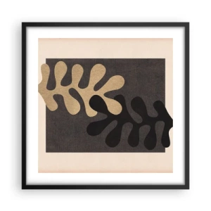 Poster în ramă neagră - Absență și completare - 50x50 cm