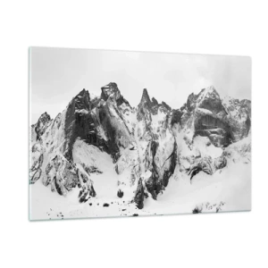 Tablou pe sticlă - Amenințarea crestei de granit - 120x80 cm
