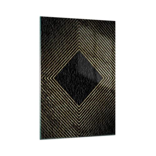 Tablou pe sticlă - Geometrie în stil glamour - 70x100 cm