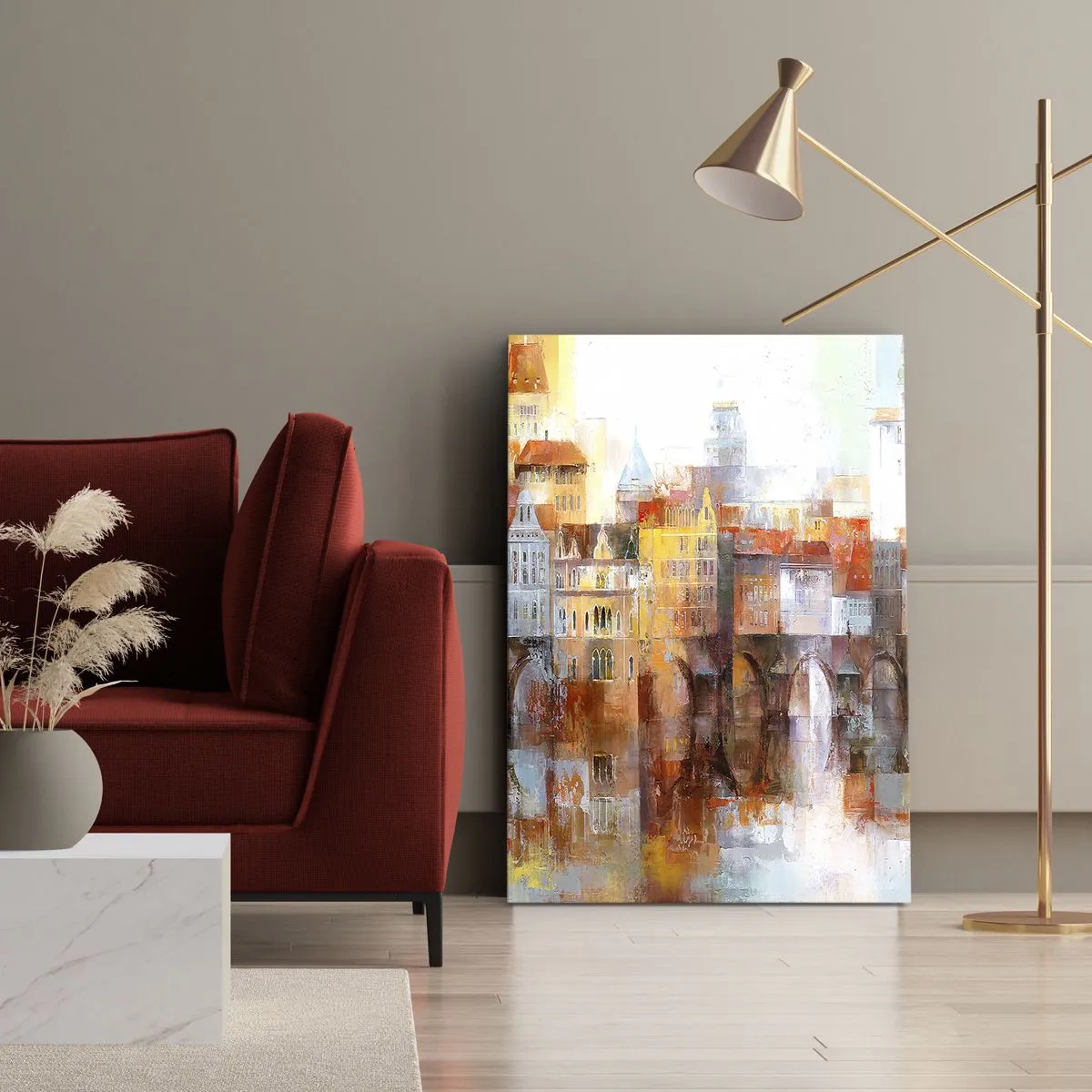 Tablou pe pânză - Frumos și sub pod - 55x100 cm