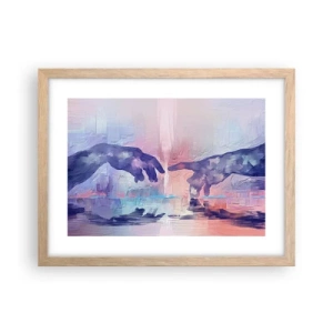 Poster în ramă de stejar deschis - Scânteia divină a vieții - 40x30 cm
