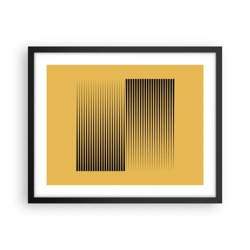 Poster în ramă neagră - Pătratul contrariilor - 50x40 cm