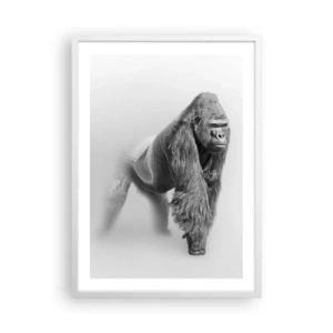 Poster în ramă albă - Încrezător în puterea lui - 50x70 cm