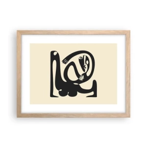 Poster în ramă de stejar deschis - Aproape Picasso - 40x30 cm