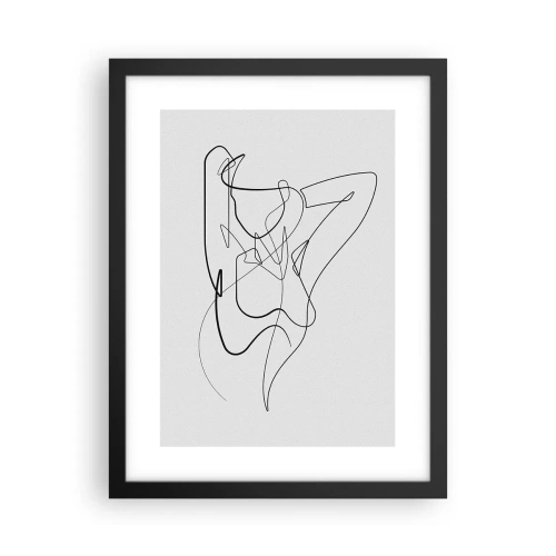 Poster în ramă neagră - Cine ești tu? - 30x40 cm