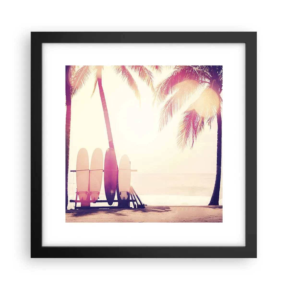 Poster în ramă neagră - Va fi o zi minunată - 30x30 cm