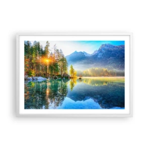 Poster în ramă albă - Maiestate și dulceață - 70x50 cm